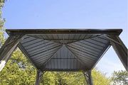 Image of Sojag™ Dakota Steel Roof Gazebo with Mosquito Netting - The Better Backyard