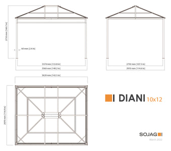 Sojag Diani 10 x 12 Gazebo SOJAG 