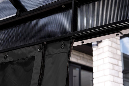 Sojag Diani Black Spun Polyester Curtains Canopy & Gazebo Accessories SOJAG 