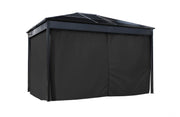 Image of Sojag Diani Black Spun Polyester Curtains Canopy & Gazebo Accessories SOJAG 
