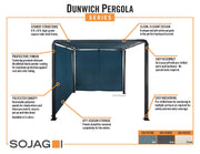 Image of Sojag Dunwich 8 x 8 ft Pergola Pergola SOJAG 