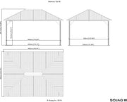 Image of Sojag™ Genova Double Roof Gazebo with Mosquito Netting - The Better Backyard