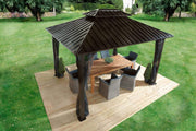 Image of Sojag™ Genova Double Roof Gazebo with Mosquito Netting - The Better Backyard