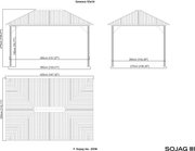 Image of Sojag™ Genova Gazebo Steel Roof with Mosquito Netting Gazebo SOJAG 