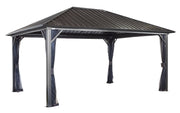 Image of Sojag™ Genova Shelter Steel Roof Gazebo with Mosquito Netting - The Better Backyard