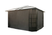 Image of Sojag Grey Privacy Curtains for Savino Gazebo Accessories SOJAG 