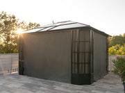 Image of Sojag Grey Privacy Curtains for Savino Gazebo Accessories SOJAG 
