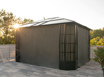 Sojag Grey Privacy Curtains for Savino Gazebo Accessories SOJAG 