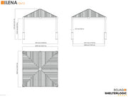 Image of Sojag Lena 12 x 12 ft. Hard Top Gazebo Gazebo SOJAG 