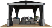 Image of Sojag Lena Black Spun Polyester Curtains Accessories SOJAG 