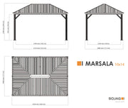 Image of Sojag Marsala 10 x 14 Gazebo Gazebo SOJAG 