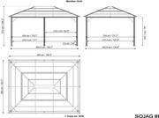 Image of Sojag™ Meridien Gazebo with Mosquito Netting Gazebo SOJAG 