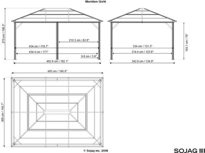 Sojag™ Meridien Gazebo with Mosquito Netting Gazebo SOJAG 