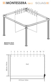 Image of Sojag Monteserra Privacy Curtains Accessories SOJAG 