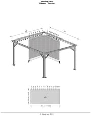 Image of Sojag™ Mykonos Gray Privacy Curtains - The Better Backyard