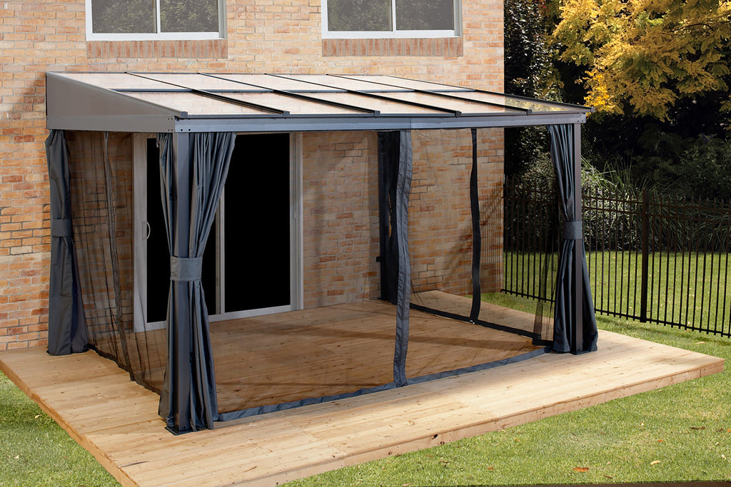 Sojag Pompano Wall Gazebo Grey The Better Backyard