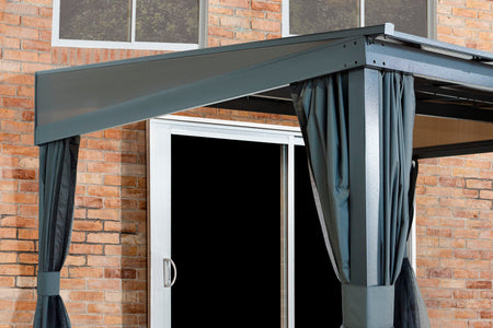 Sojag Pompano 10x12 Wall Gazebo - Grey Gazebo SOJAG 