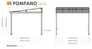 Image of Sojag Pompano Wall Gazebo - Grey Gazebo SOJAG 