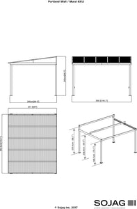 Sojag™ Portland Patio Gazebo Netting and Curtains Included Gazebo SOJAG 