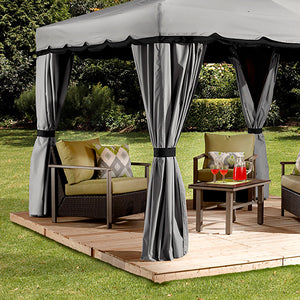 Sojag™ Roma Romano Soft Top Gazebo with Netting & Curtains Included Gazebo SOJAG 