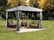 Image of Sojag™ Roma Romano Soft Top Gazebo with Netting & Curtains Included Gazebo SOJAG 