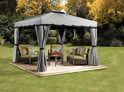 Sojag™ Roma Romano Soft Top Gazebo with Netting & Curtains Included Gazebo SOJAG 