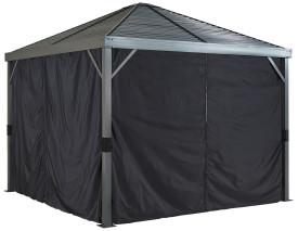 Sojag™ Sanibel Black Privacy Curtains - The Better Backyard