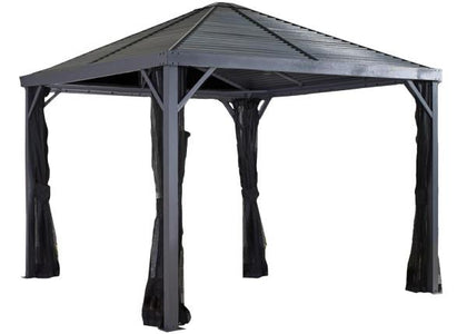 Sojag™ Sanibel Gazebo Steel Roof with Mosquito Netting - The Better Backyard