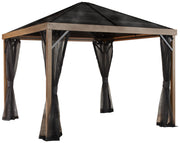 Image of Sojag Sanibel Gazebo Steel Roof with Mosquito Netting Hard Top Gazebo SOJAG 8x8 