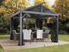 Sojag™ Sanibel II Gazebo Steel Roof with Mosquito Netting - The Better Backyard