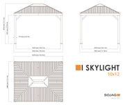 Image of Sojag Skylight 10x12 Gazebo Gazebo SOJAG 