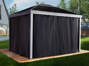 Image of Sojag Skylight Black Spun Polyester Curtains Accessories SOJAG 