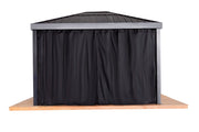 Image of Sojag Skylight Black Spun Polyester Curtains Accessories SOJAG 