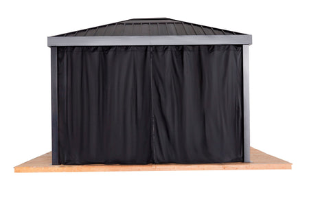 Sojag Skylight Black Spun Polyester Curtains Accessories SOJAG 