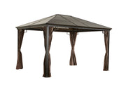 Image of Sojag Sumatra Hard Roof Gazebo with Mosquito Netting Gazebo SOJAG 