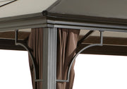 Image of Sojag Sumatra Hard Roof Gazebo with Mosquito Netting Gazebo SOJAG 