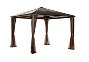 Image of Sojag Sumatra Hard Roof Gazebo with Mosquito Netting Gazebo SOJAG 