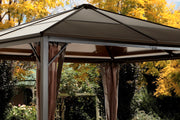 Image of Sojag Sumatra Hard Roof Gazebo with Mosquito Netting Gazebo SOJAG 