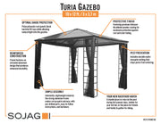 Image of Sojag Turia 10x12 Gazebo SOJAG 