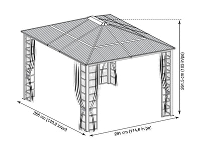 Sojag Turia 10x12 Gazebo SOJAG 