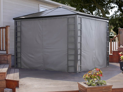 Sojag Turia Grey Polyester Curtains Canopy & Gazebo Accessories SOJAG 