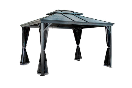 Sojag™ Ventura Steel Double Roof Gazebo with Mosquito Netting Gazebo SOJAG 