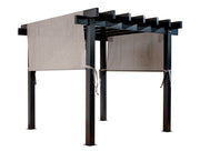 Image of Sojag Yamba Pergola with Adjustable Shade Grey Pergola SOJAG 10x10 