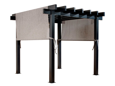 Sojag Yamba Pergola with Adjustable Shade Grey Pergola SOJAG 10x10 