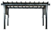 Image of Sojag Yamba Pergola with Adjustable Shade Grey Pergola SOJAG 10x16 