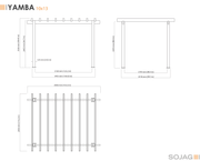 Image of Sojag Yamba Pergola with Adjustable Shade Grey Pergola SOJAG 
