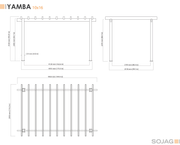Image of Sojag Yamba Pergola with Adjustable Shade Grey Pergola SOJAG 