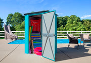 Image of Spacemaker Patio Shed, 4x3, Teal and Anthracite Shed Arrow 