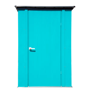 Spacemaker Patio Shed, 4x3, Teal and Anthracite Shed Arrow 