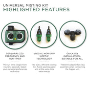 Image of Universal Outdoor Eco-Misting Kit with Timer Easy DIY Accessories Paragon-Outdoor 